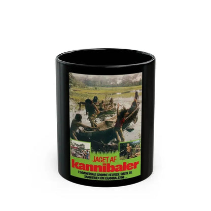 CANNIBAL FEROX (DANISH) 1981 Movie Poster - Black Coffee Mug 11oz - Go Mug Yourself