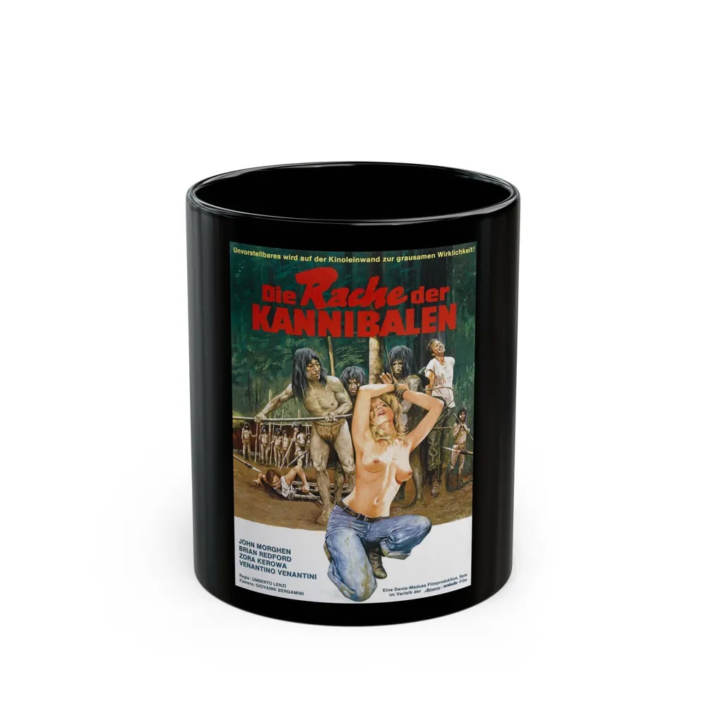 CANNIBAL FEROX (GERMAN) 1981 Movie Poster - Black Coffee Mug-11oz-Go Mug Yourself