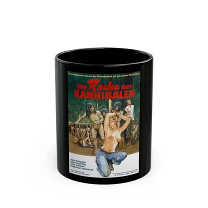 CANNIBAL FEROX (GERMAN) 1981 Movie Poster - Black Coffee Mug 11oz - Go Mug Yourself