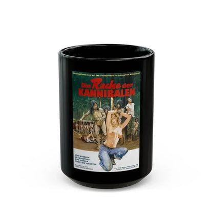 CANNIBAL FEROX (GERMAN) 1981 Movie Poster - Black Coffee Mug 15oz - Go Mug Yourself