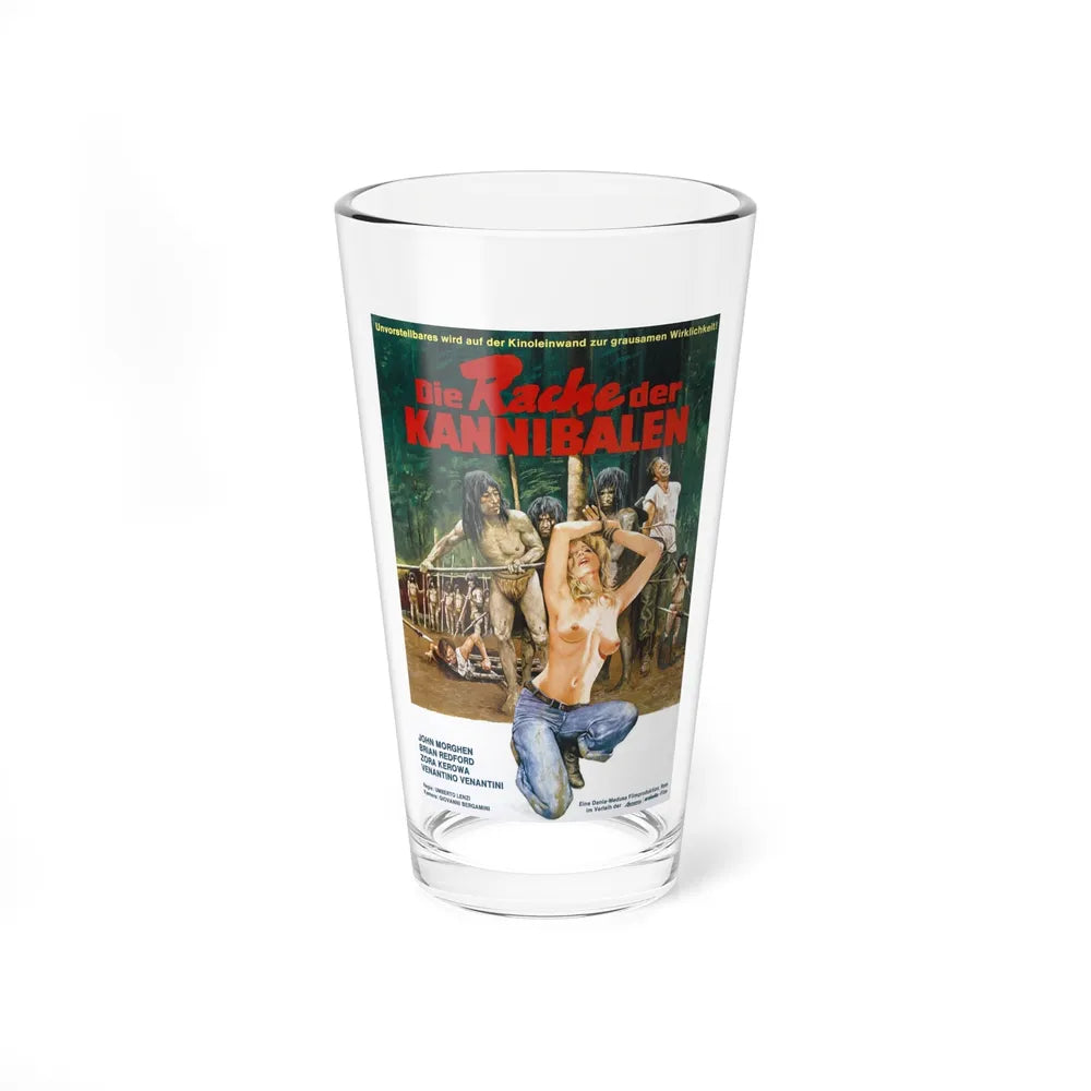 CANNIBAL FEROX (GERMAN) 1981 Movie Poster - Pint Glass 16oz-16oz-Go Mug Yourself