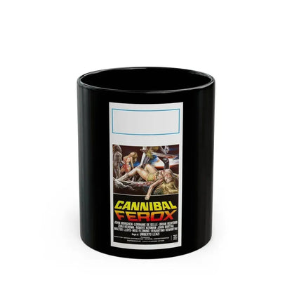 CANNIBAL FEROX (ITALIAN) 1981 Movie Poster - Black Coffee Mug 11oz - Go Mug Yourself