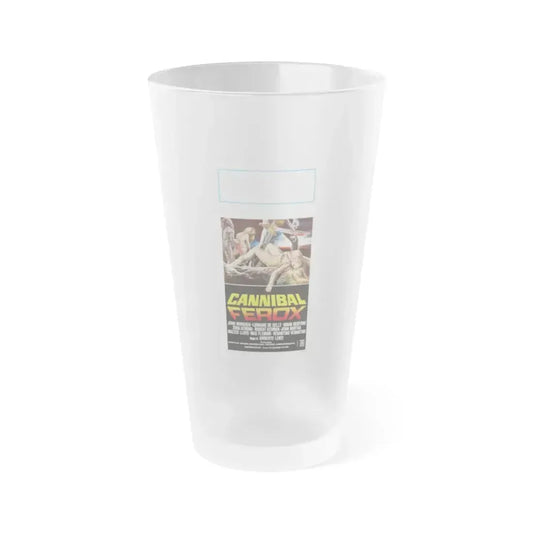 CANNIBAL FEROX (ITALIAN) 1981 Movie Poster - Frosted Pint Glass 16oz 16oz Frosted - Go Mug Yourself