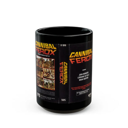 CANNIBAL FEROX REPLAY VIDEO (VHS COVER) - Black Coffee Mug-15oz-Go Mug Yourself