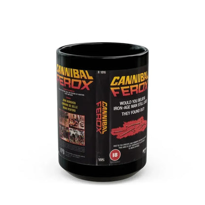 CANNIBAL FEROX (VHS COVER) - Black Coffee Mug 15oz - Go Mug Yourself