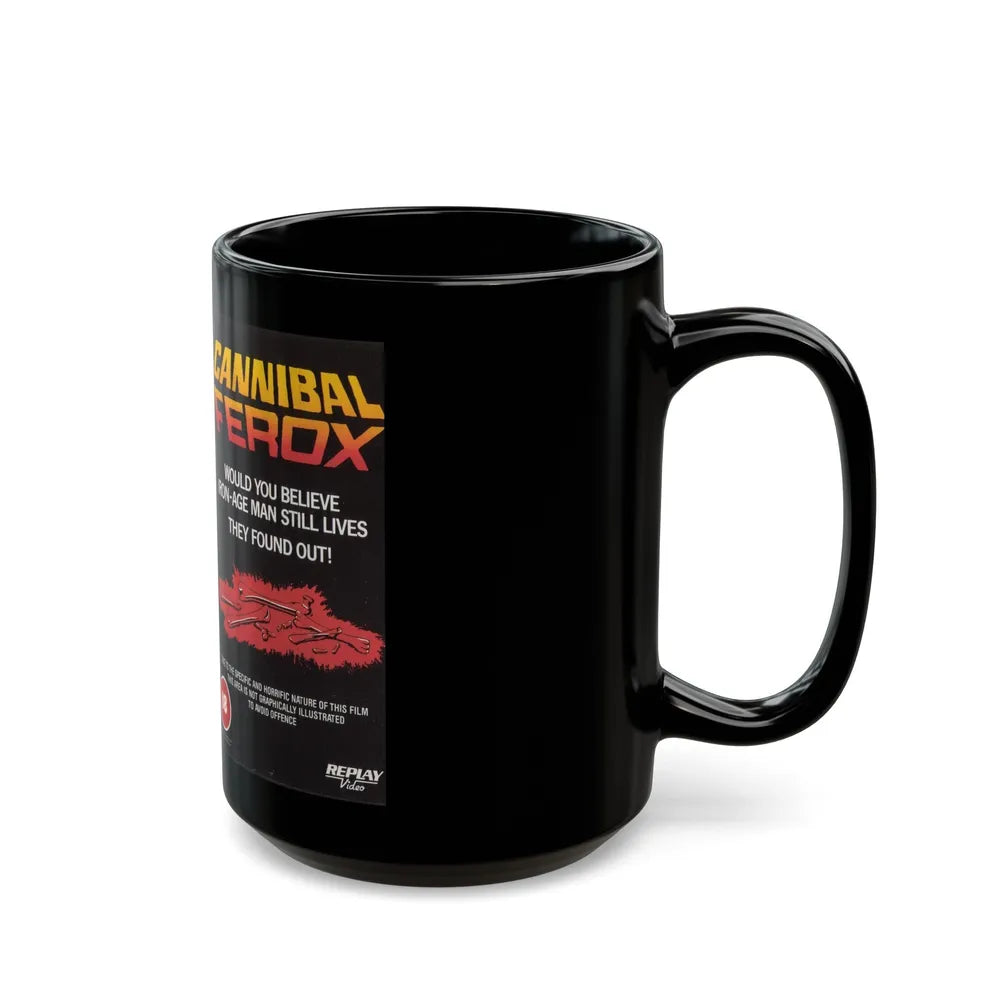 CANNIBAL FEROX (VHS COVER) - Black Coffee Mug-Go Mug Yourself