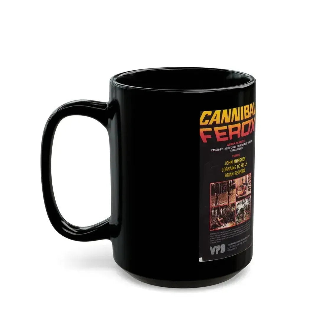 CANNIBAL FEROX (VHS COVER) - Black Coffee Mug - Go Mug Yourself
