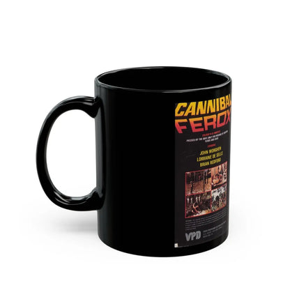 CANNIBAL FEROX (VHS COVER) - Black Coffee Mug-Go Mug Yourself