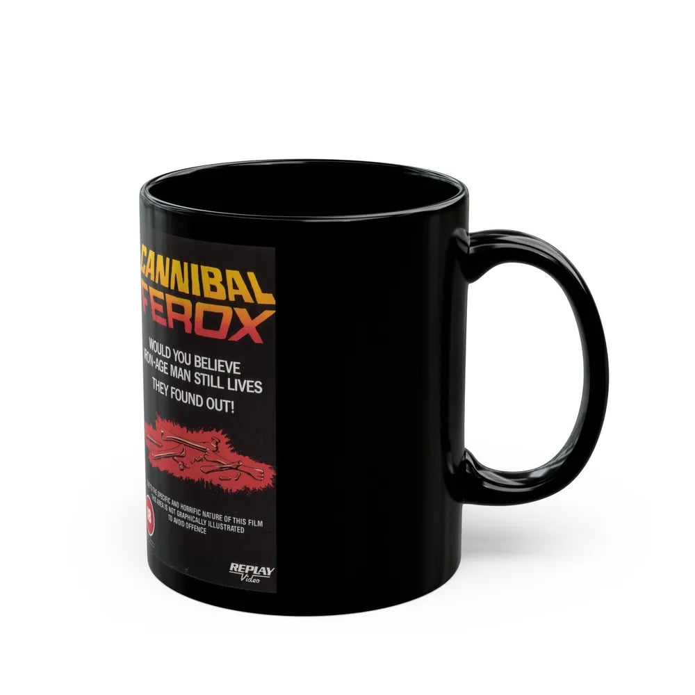 CANNIBAL FEROX (VHS COVER) - Black Coffee Mug-Go Mug Yourself