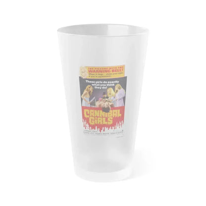 CANNIBAL GIRLS 1973 Movie Poster - Frosted Pint Glass 16oz 16oz Frosted - Go Mug Yourself