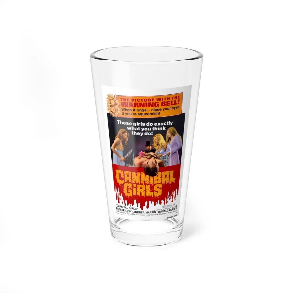 CANNIBAL GIRLS 1973 Movie Poster - Pint Glass 16oz-16oz-Go Mug Yourself