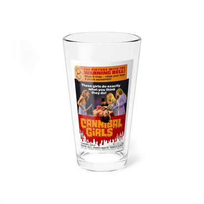 CANNIBAL GIRLS 1973 Movie Poster - Pint Glass 16oz-16oz-Go Mug Yourself