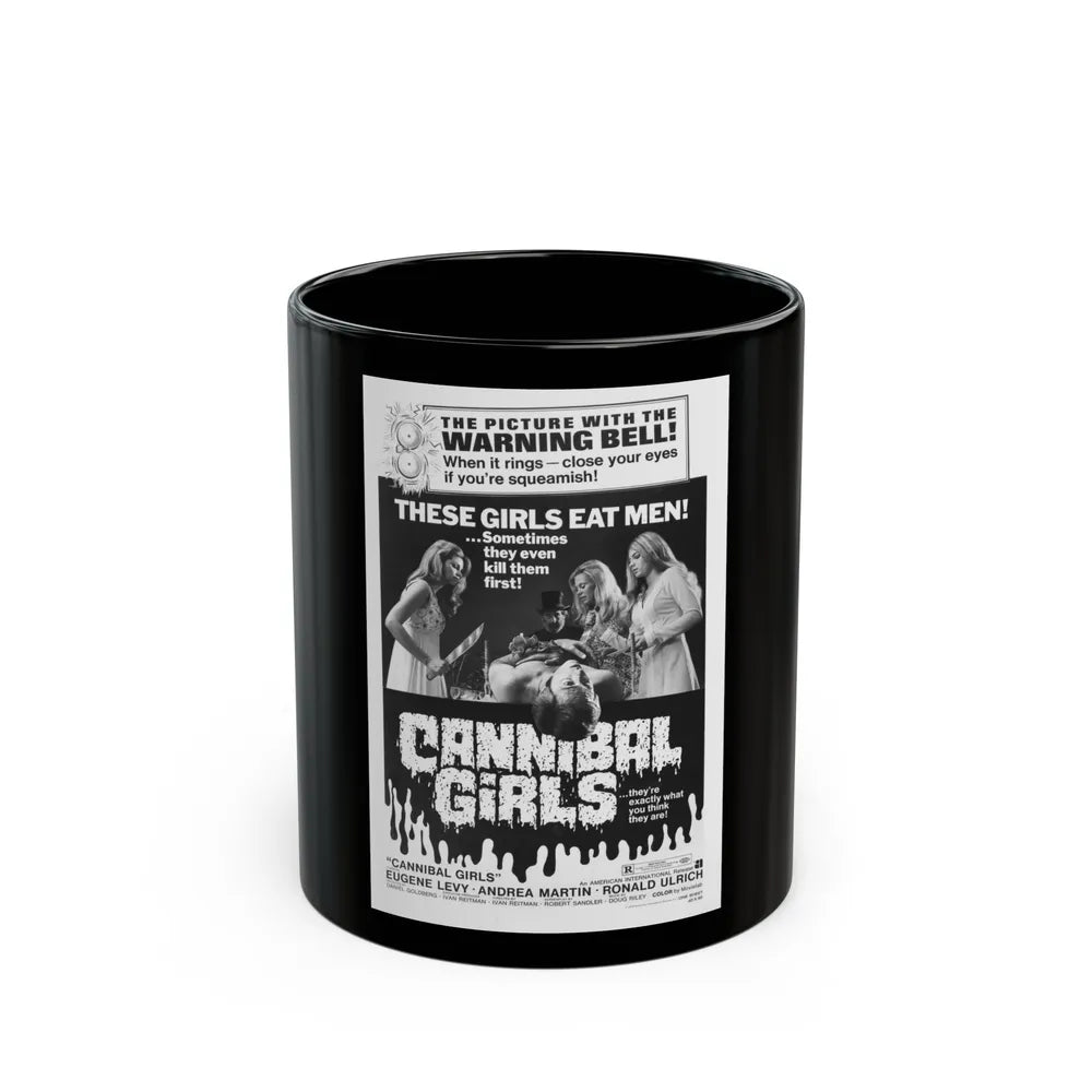 CANNIBAL GIRLS (2) 1973 Movie Poster - Black Coffee Mug-11oz-Go Mug Yourself