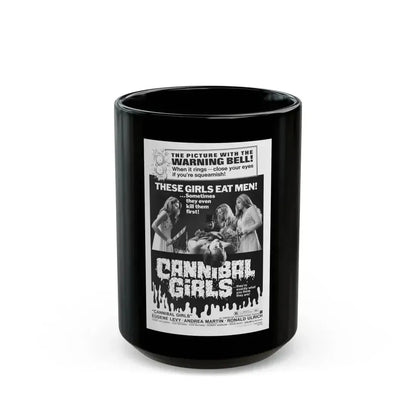 CANNIBAL GIRLS (2) 1973 Movie Poster - Black Coffee Mug 15oz - Go Mug Yourself