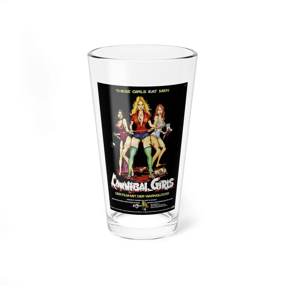 CANNIBAL GIRLS (GERMAN) 1973 Movie Poster - Pint Glass 16oz-16oz-Go Mug Yourself