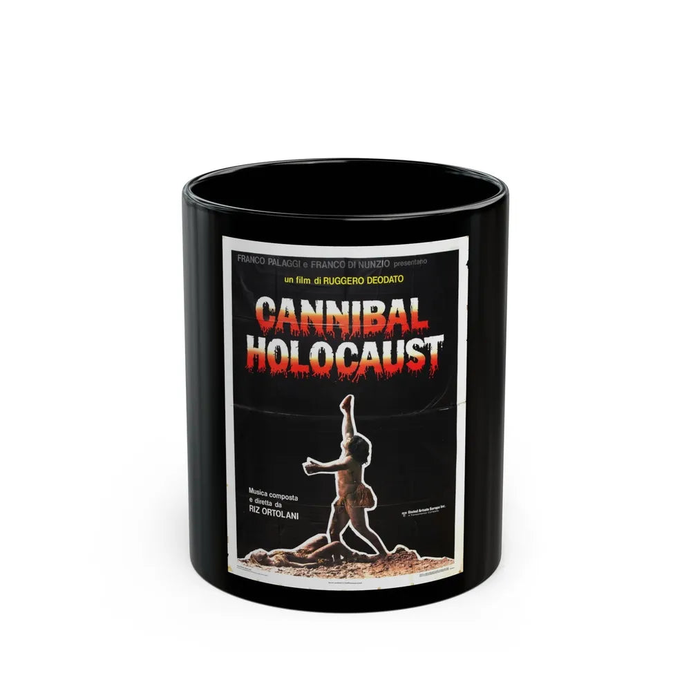 CANNIBAL HOLOCAUST (2) 1980 Movie Poster - Black Coffee Mug-11oz-Go Mug Yourself