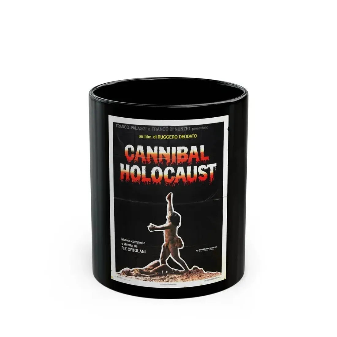 CANNIBAL HOLOCAUST (2) 1980 Movie Poster - Black Coffee Mug 11oz - Go Mug Yourself