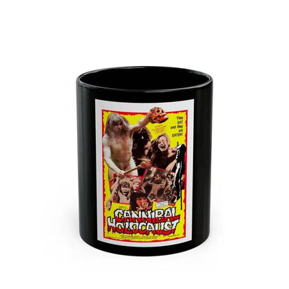 CANNIBAL HOLOCAUST (3) 1980 Movie Poster - Black Coffee Mug 11oz - Go Mug Yourself