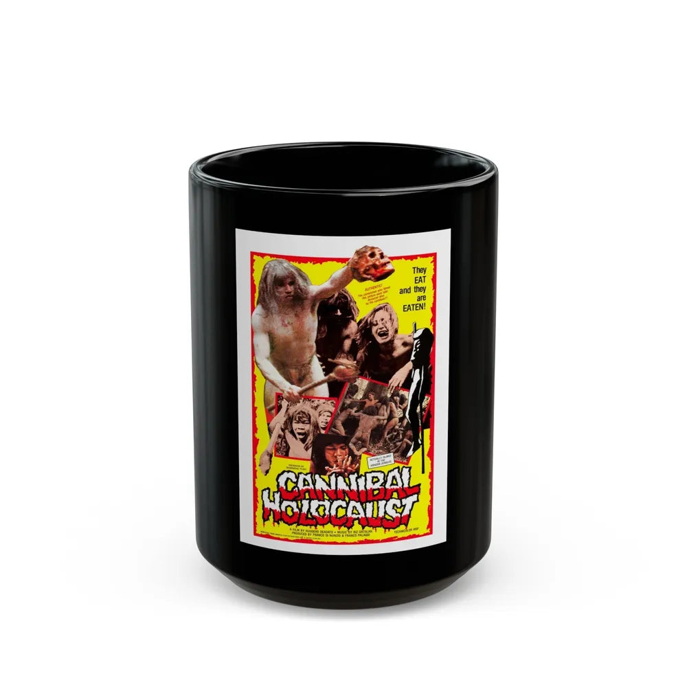 CANNIBAL HOLOCAUST (3) 1980 Movie Poster - Black Coffee Mug-15oz-Go Mug Yourself