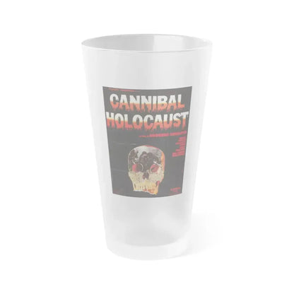 CANNIBAL HOLOCAUST (FRENCH) 1980 Movie Poster - Frosted Pint Glass 16oz 16oz Frosted - Go Mug Yourself