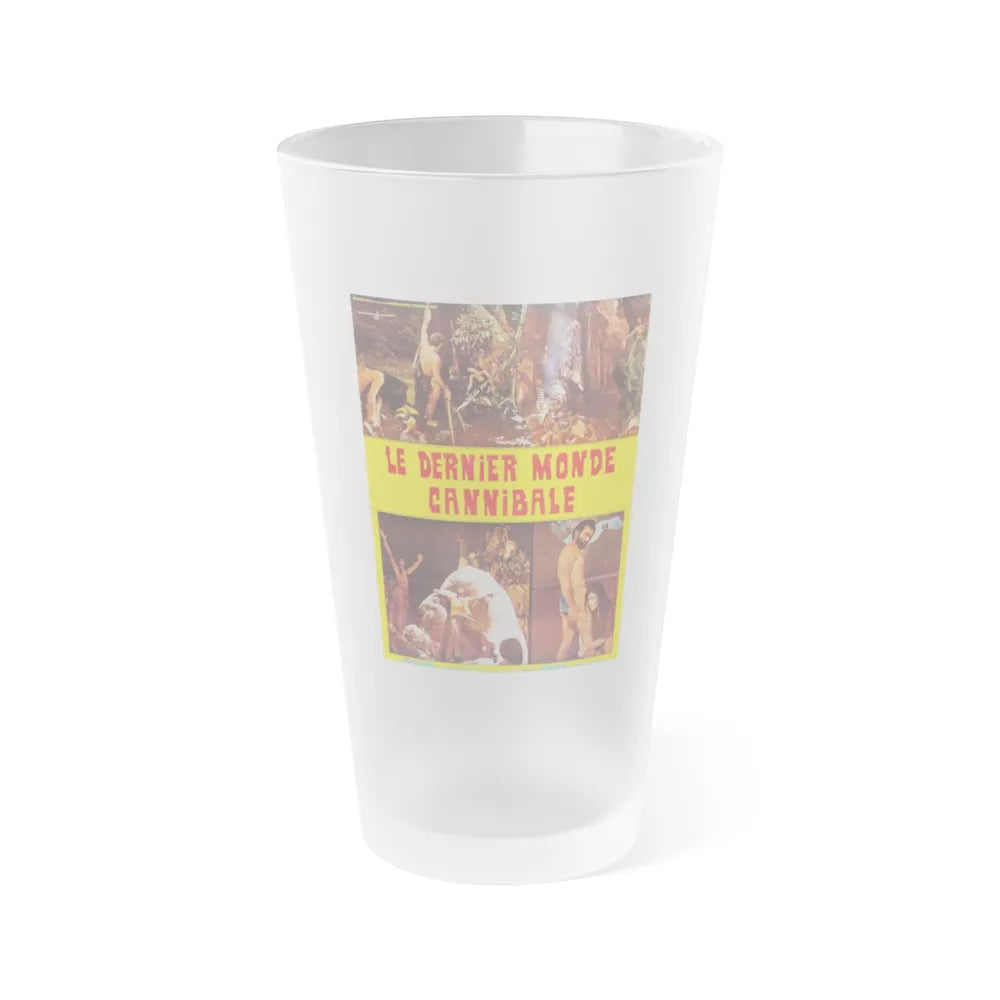 CANNIBAL HOLOCAUST (FRENCH) 2 1980 Movie Poster - Frosted Pint Glass 16oz-16oz-Frosted-Go Mug Yourself