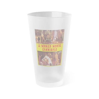 CANNIBAL HOLOCAUST (FRENCH) 2 1980 Movie Poster - Frosted Pint Glass 16oz-16oz-Frosted-Go Mug Yourself