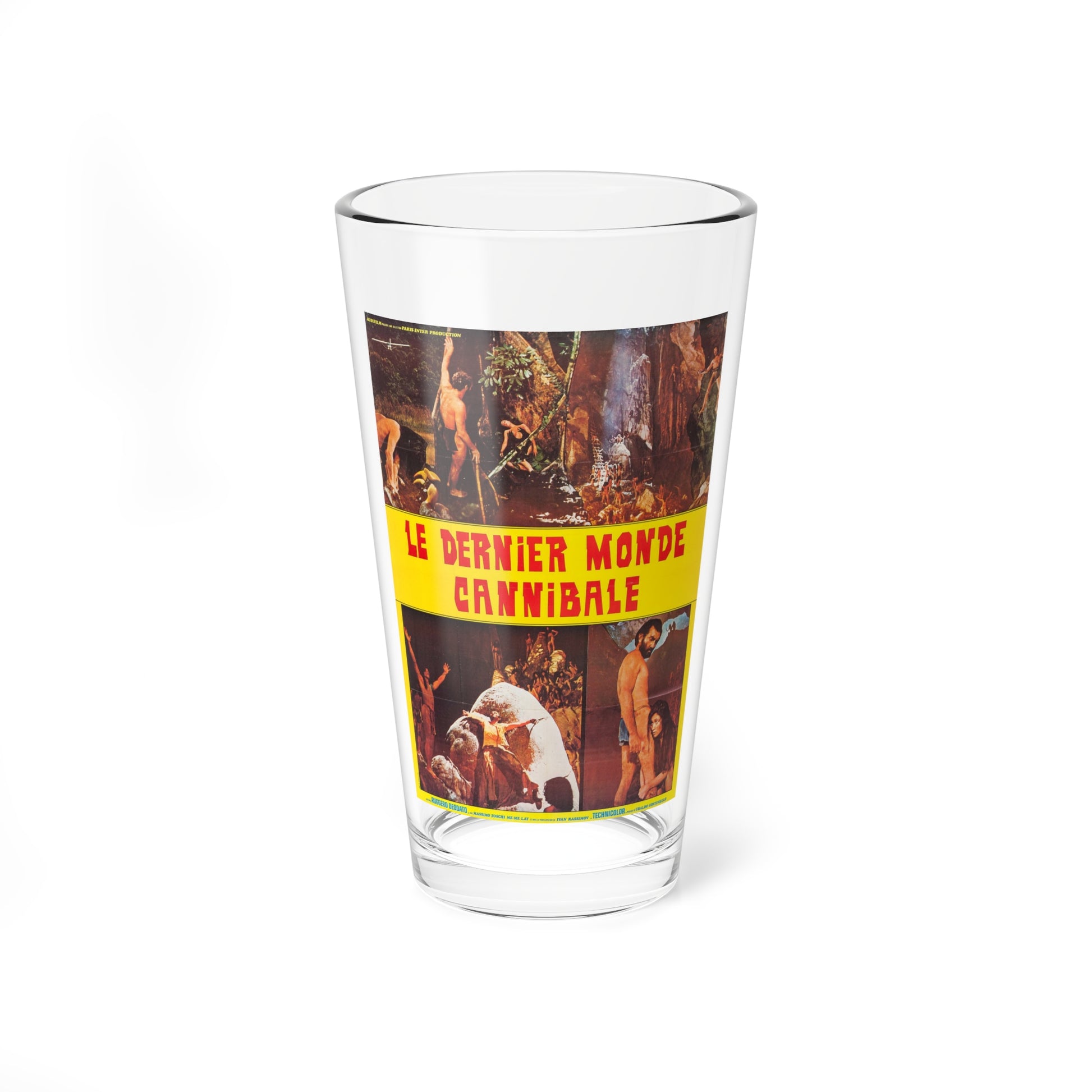 CANNIBAL HOLOCAUST (FRENCH) 2 1980 Movie Poster - Pint Glass 16oz-16oz-Go Mug Yourself