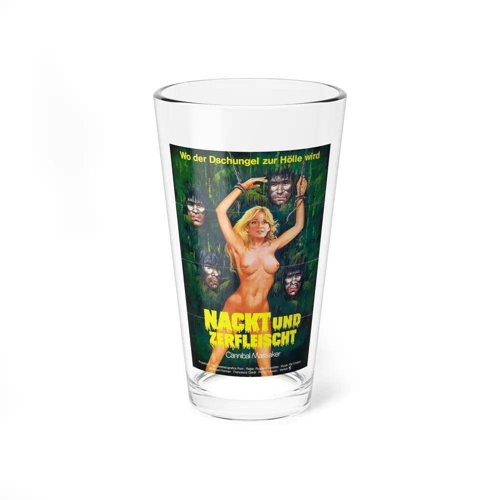 CANNIBAL HOLOCAUST (GERMAN) 1980 Movie Poster - Pint Glass 16oz-16oz-Go Mug Yourself