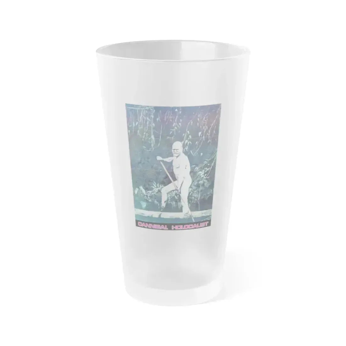CANNIBAL HOLOCAUST (ITALIAN) 1980 Movie Poster - Frosted Pint Glass 16oz 16oz Frosted - Go Mug Yourself