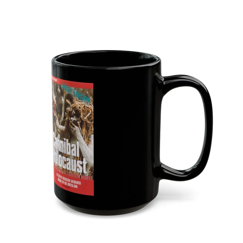 CANNIBAL HOLOCAUST UNCUT VERSION (VHS COVER) - Black Coffee Mug-Go Mug Yourself