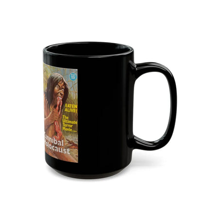 CANNIBAL HOLOCAUST (VHS COVER) - Black Coffee Mug-Go Mug Yourself