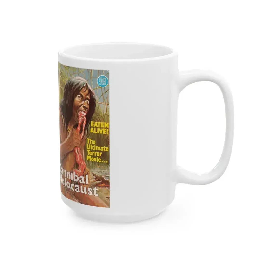 CANNIBAL HOLOCAUST (VHS COVER) - White Coffee Mug - Go Mug Yourself