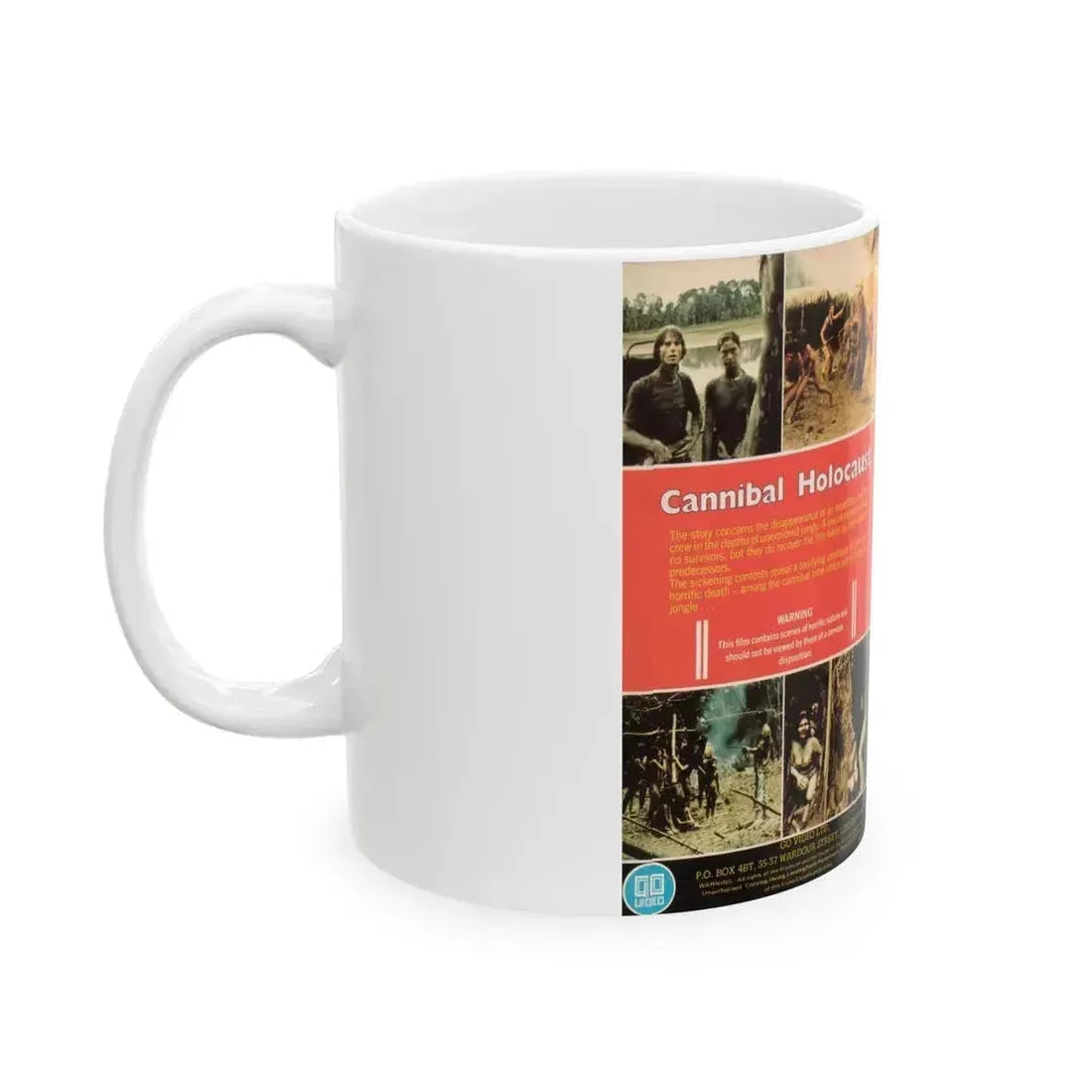 CANNIBAL HOLOCAUST (VHS COVER) - White Coffee Mug - Go Mug Yourself
