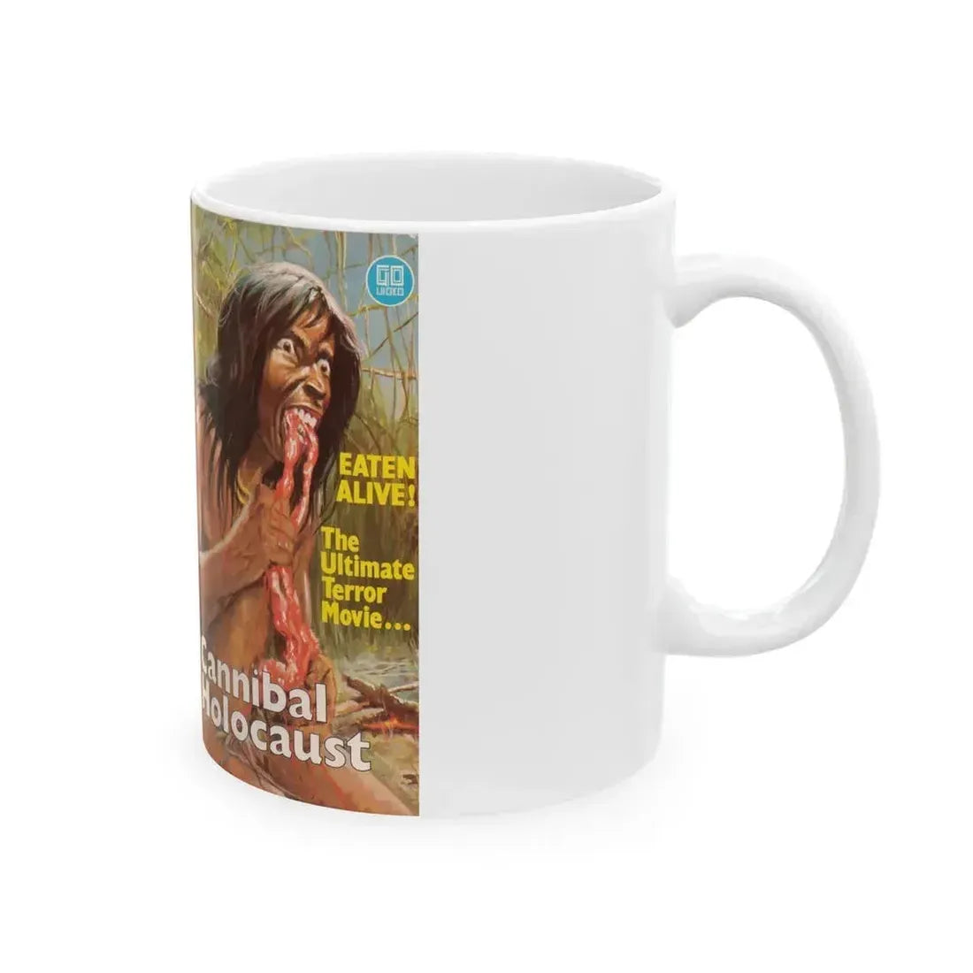 CANNIBAL HOLOCAUST (VHS COVER) - White Coffee Mug - Go Mug Yourself