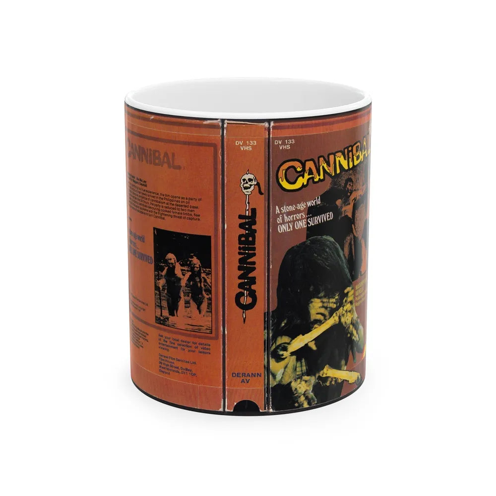 CANNIBAL (VHS COVER) - White Coffee Mug-11oz-Go Mug Yourself