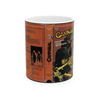CANNIBAL (VHS COVER) - White Coffee Mug 11oz - Go Mug Yourself
