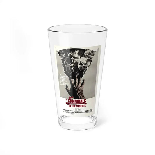 CANNIBALS IN THE STREETS 1980 Movie Poster - Pint Glass 16oz 16oz - Go Mug Yourself