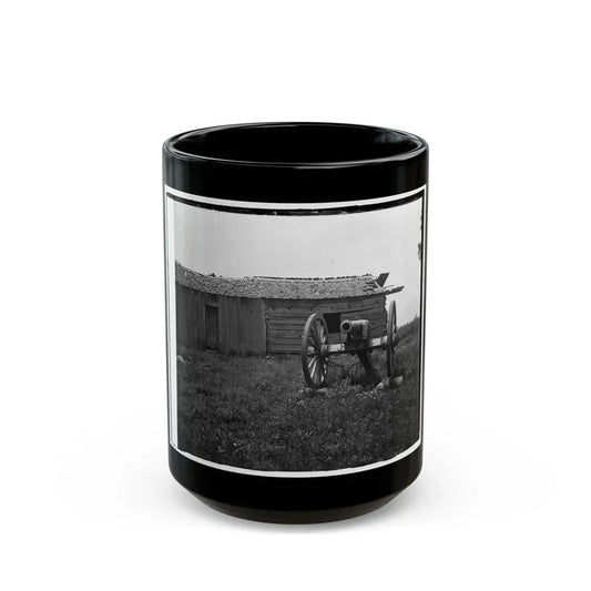 Cannon And Cabin At Chickamauga And Chattanooga National Military Park (U.S. Civil War) Black Coffee Mug 15oz - Go Mug Yourself