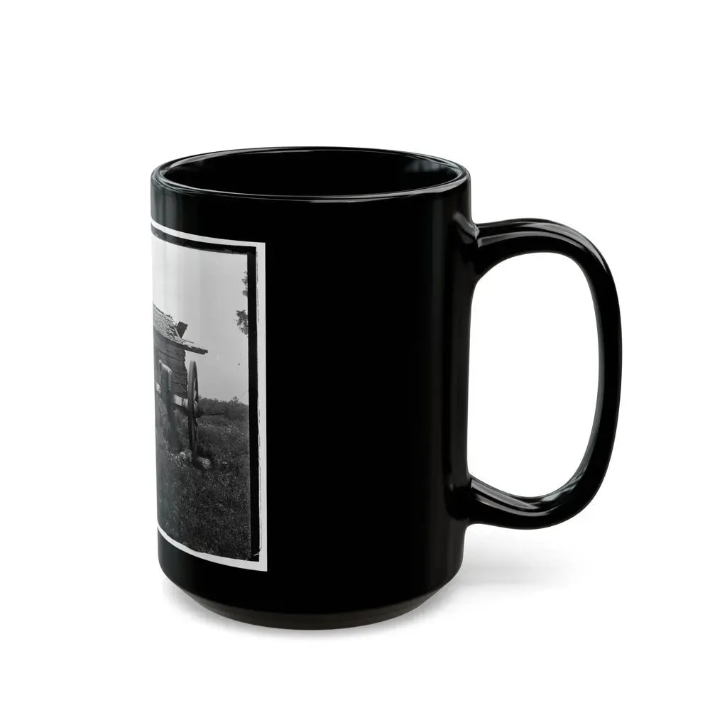 Cannon And Cabin At Chickamauga And Chattanooga National Military Park (U.S. Civil War) Black Coffee Mug - Go Mug Yourself