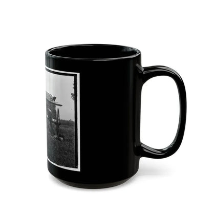 Cannon And Cabin At Chickamauga And Chattanooga National Military Park (U.S. Civil War) Black Coffee Mug - Go Mug Yourself