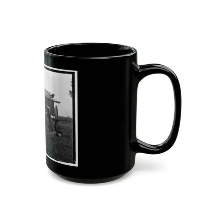 Cannon And Cabin At Chickamauga And Chattanooga National Military Park (U.S. Civil War) Black Coffee Mug - Go Mug Yourself