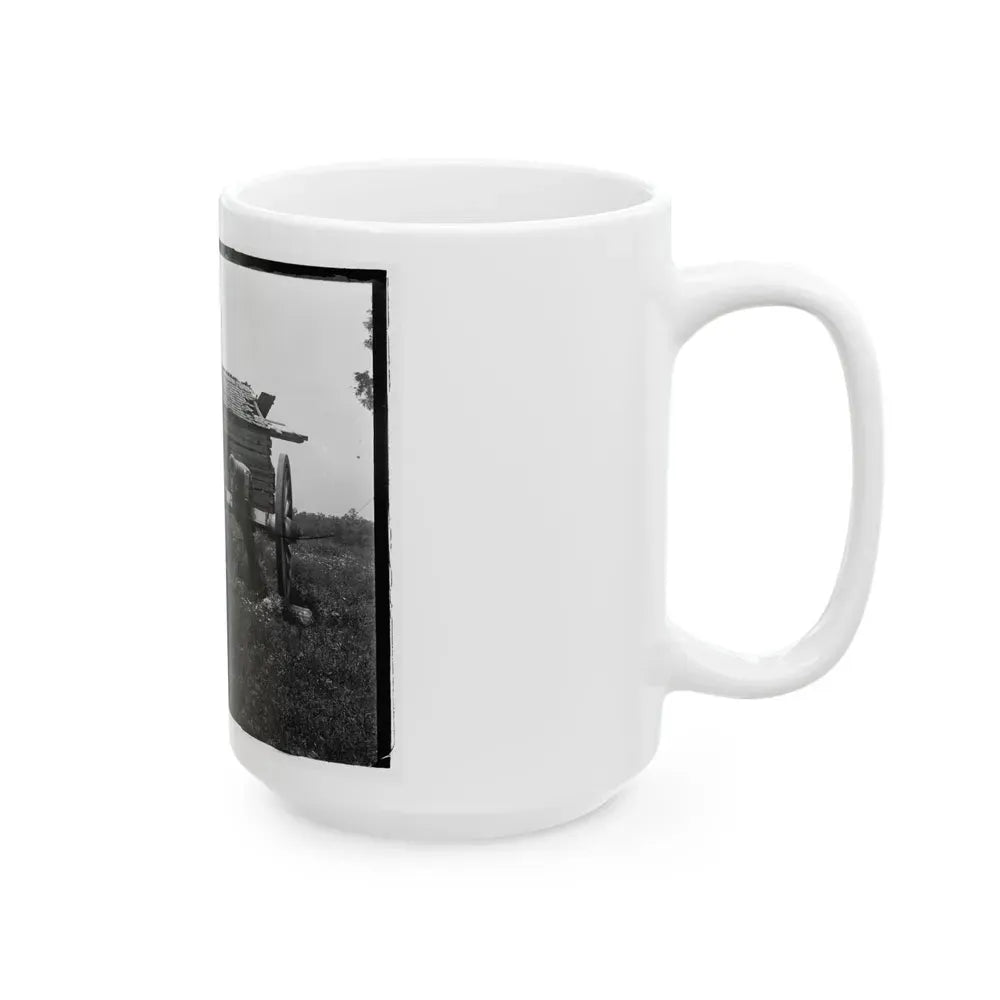 Cannon And Cabin At Chickamauga And Chattanooga National Military Park (U.S. Civil War) White Coffee Mug - Go Mug Yourself