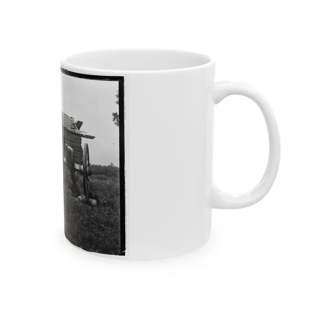 Cannon And Cabin At Chickamauga And Chattanooga National Military Park (U.S. Civil War) White Coffee Mug - Go Mug Yourself