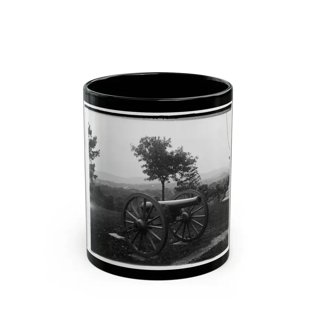 Cannon At Chickamauga And Chattanooga National Military Park (U.S. Civil War) Black Coffee Mug 11oz - Go Mug Yourself