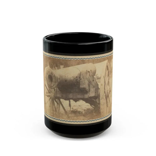 Cannon Mounted In The Camp Of Duryea's And Bainbridge's Batteries, 15th Arkansas Confederate Infantry, Port Hudson, Louisiana 001 (U.S. Civil War) Black Coffee Mug 15oz - Go Mug Yourself