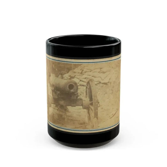 Cannon Mounted In The Camp Of Duryea's And Bainbridge's Batteries, 15th Arkansas Confederate Infantry, Port Hudson, Louisiana (U.S. Civil War) Black Coffee Mug 15oz - Go Mug Yourself