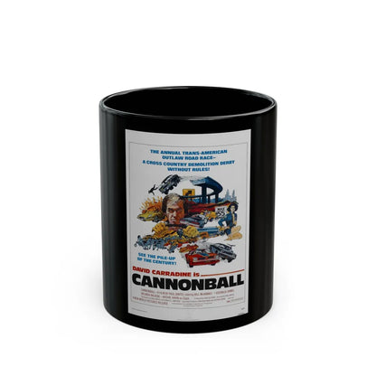 CANNONBALL 1976 Movie Poster - Black Coffee Mug-11oz-Go Mug Yourself