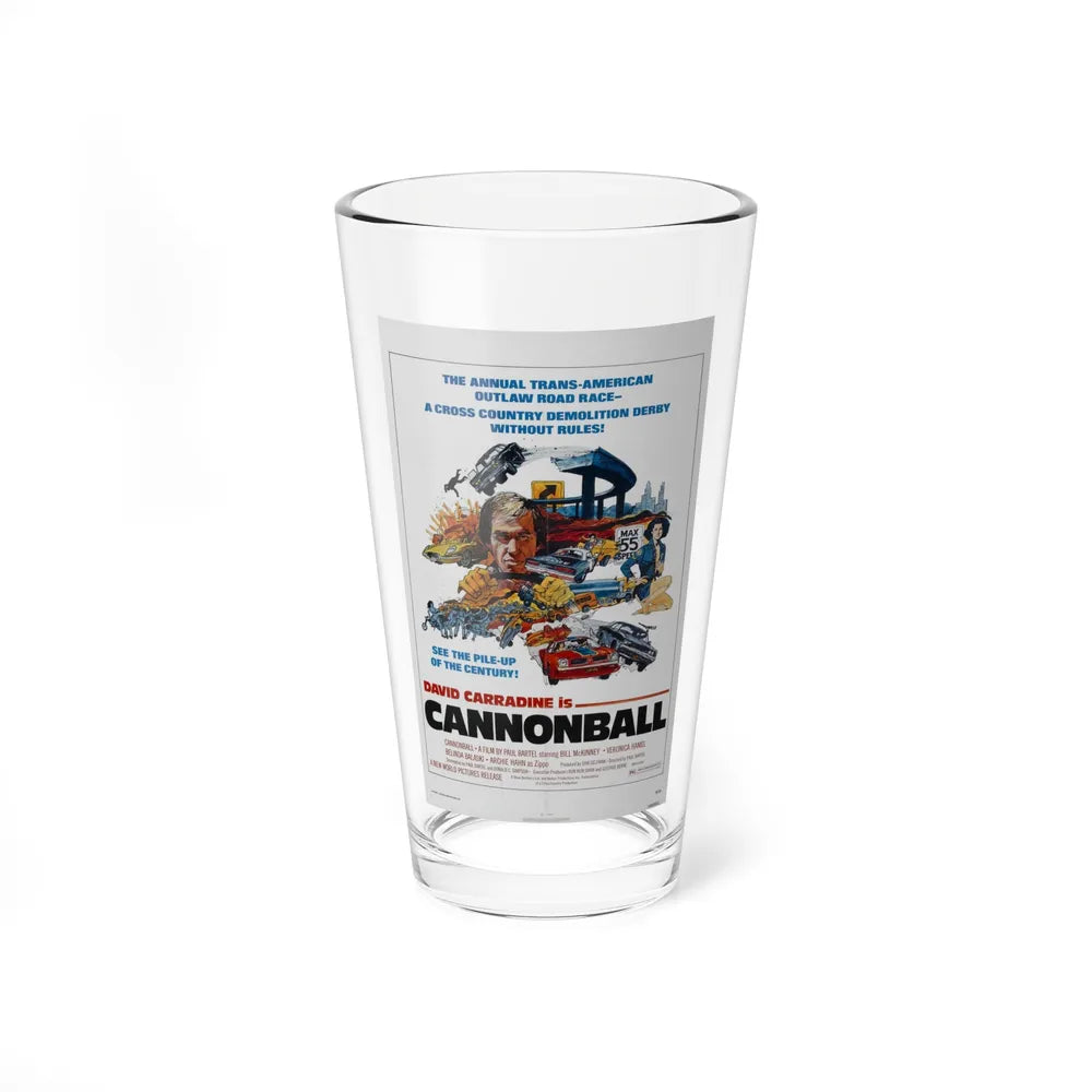 CANNONBALL 1976 Movie Poster - Pint Glass 16oz-16oz-Go Mug Yourself