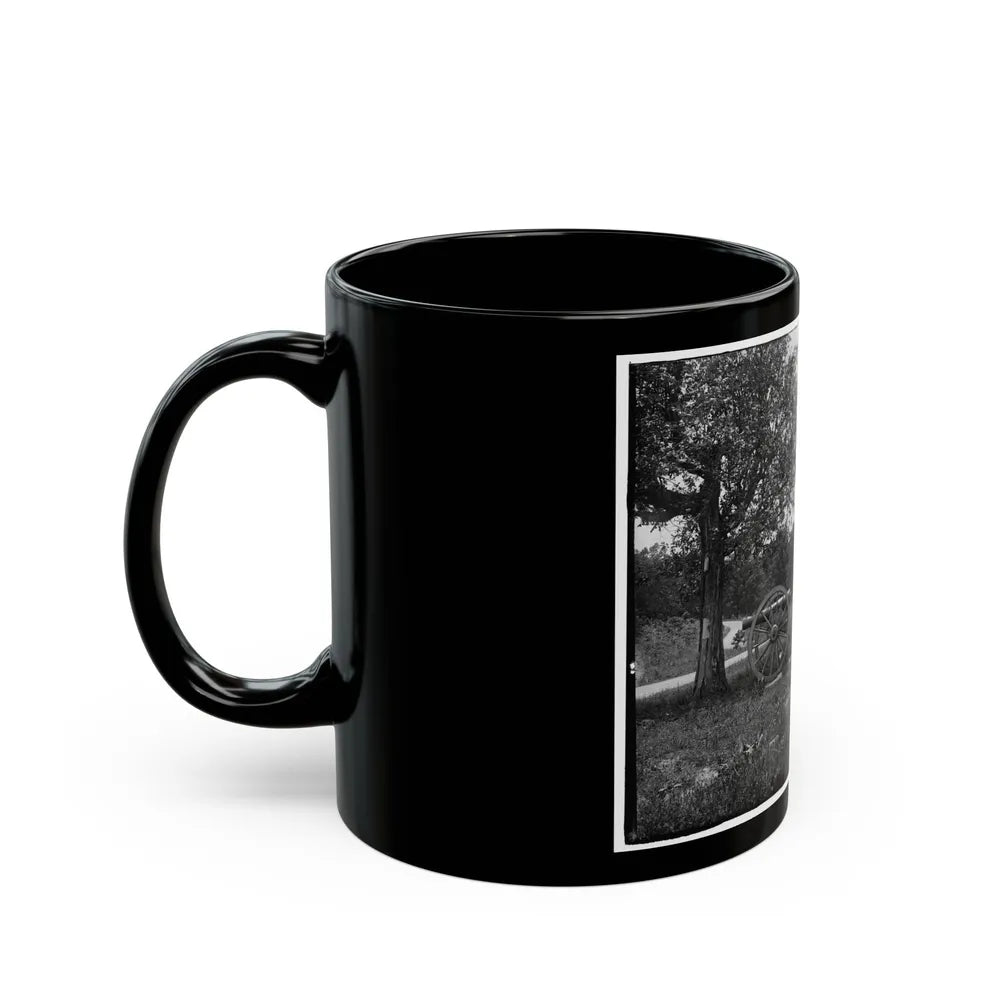 Cannons, Monument, And Cabin At Chickamauga And Chattanooga National Military Park (U.S. Civil War) Black Coffee Mug-Go Mug Yourself