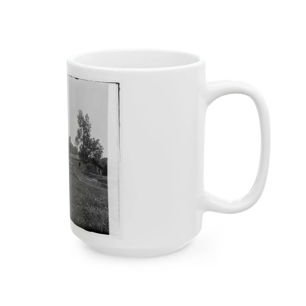 Cannons, Monument, And Cabin At Chickamauga And Chattanooga National Military Park (U.S. Civil War) White Coffee Mug-Go Mug Yourself